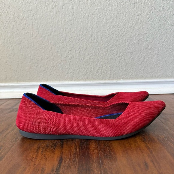 ROTHY'S The Point Slip On Flats in Chili Red - Picture 1 of 12